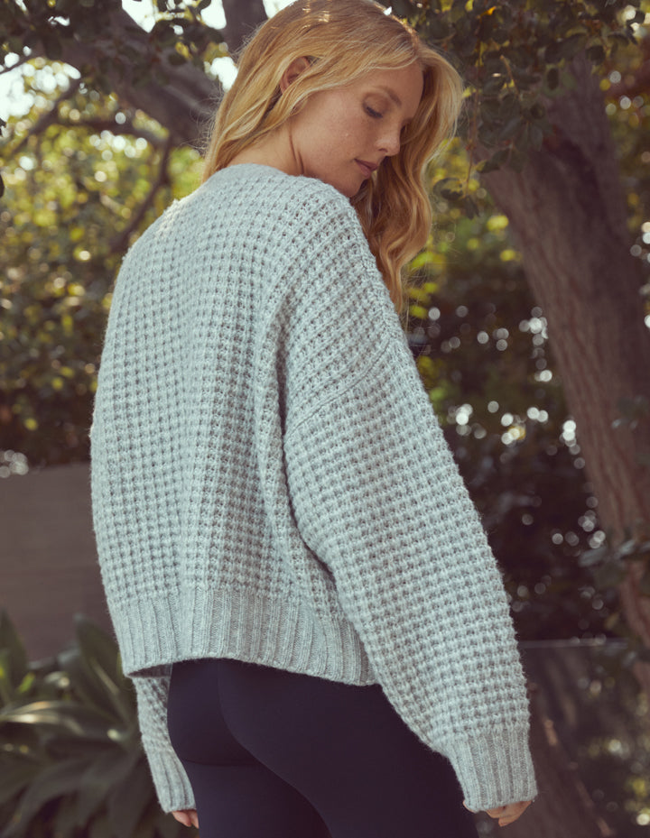 AUDREY WAFFLE KNIT CARDIGAN – ONA by Yoon Chung