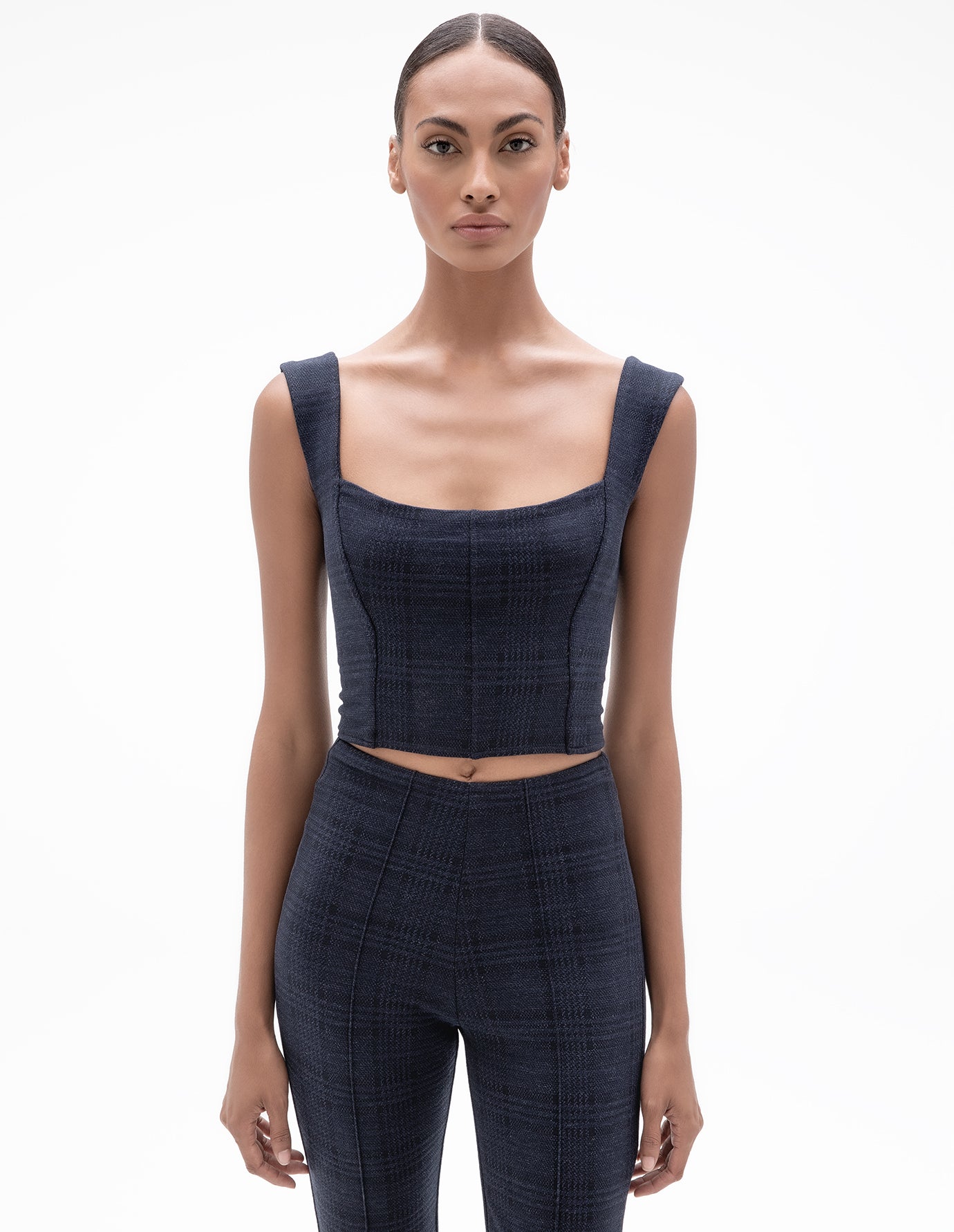 Yoon IN by – Chung ONA BUSTIER TOP MADISON NAVY