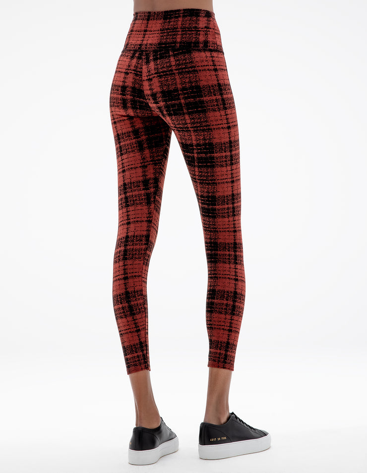 Red Buffalo Plaid Flannel Pattern Leggings by themeticulouswhim | Society6